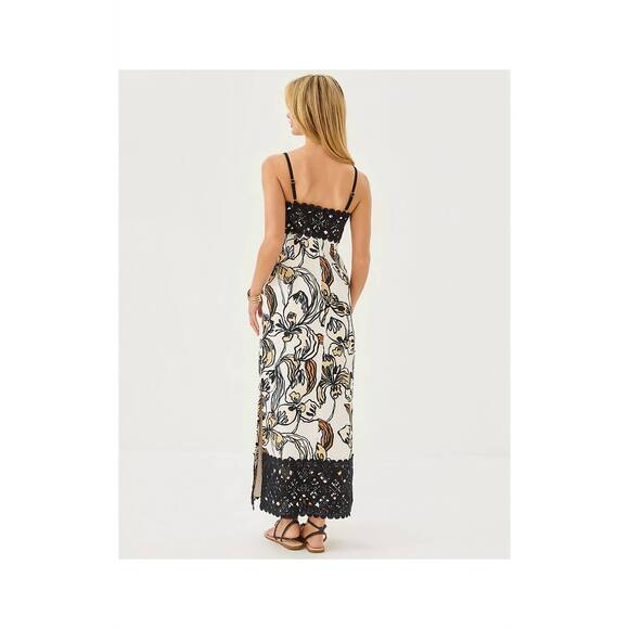 NEW LILLY PULITZER vena oversized irresistible maxi dress in black